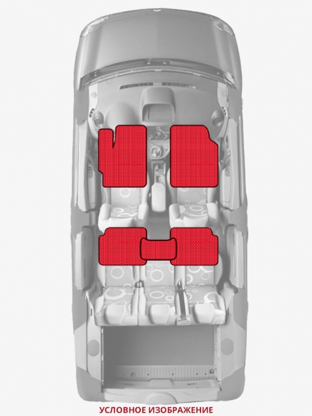 ЭВА коврики «Queen Lux» стандарт для Honda Fit II